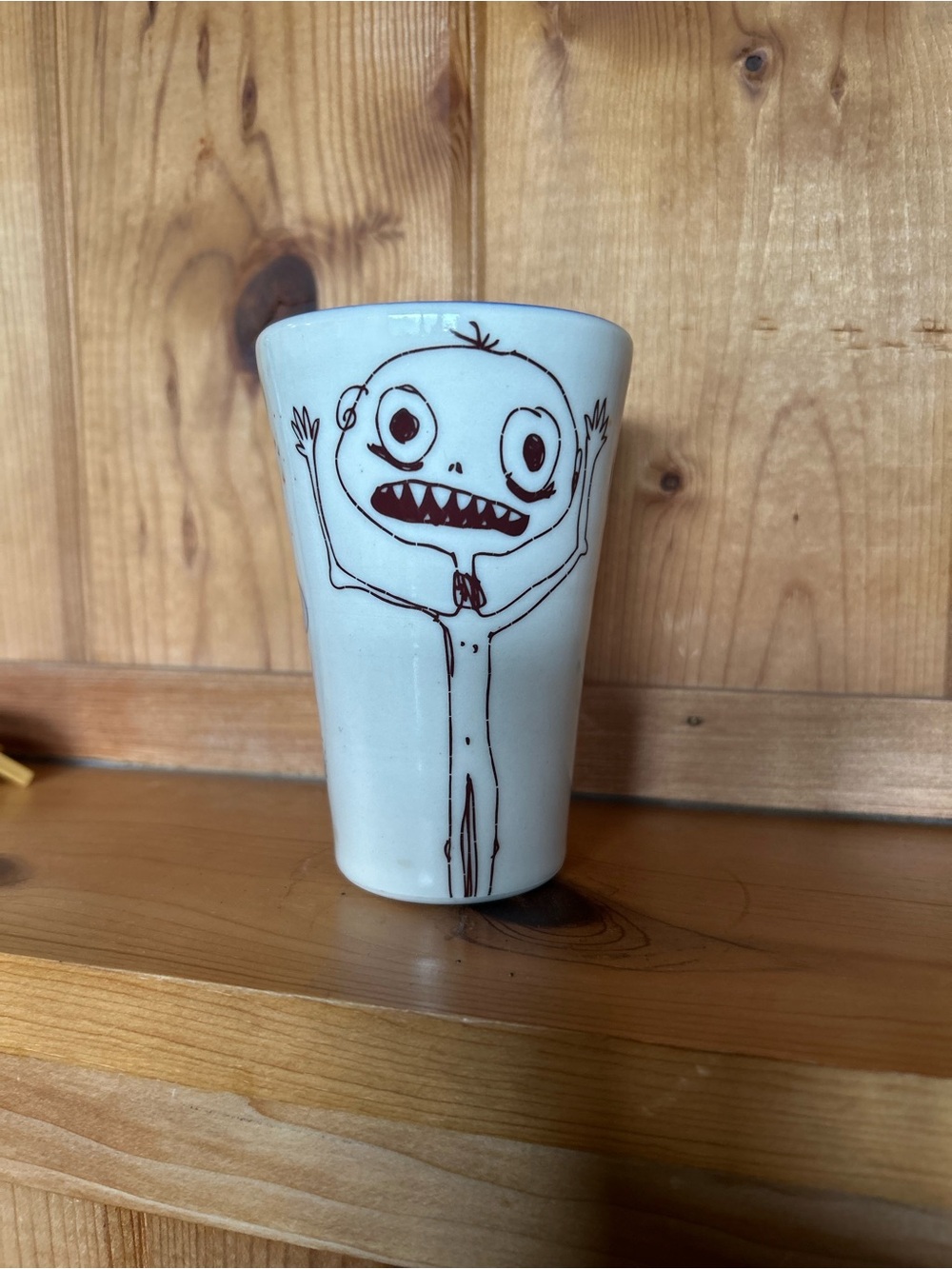 Lollipop Pottery | Rare Ceramic Art Tumbler with hidden spider